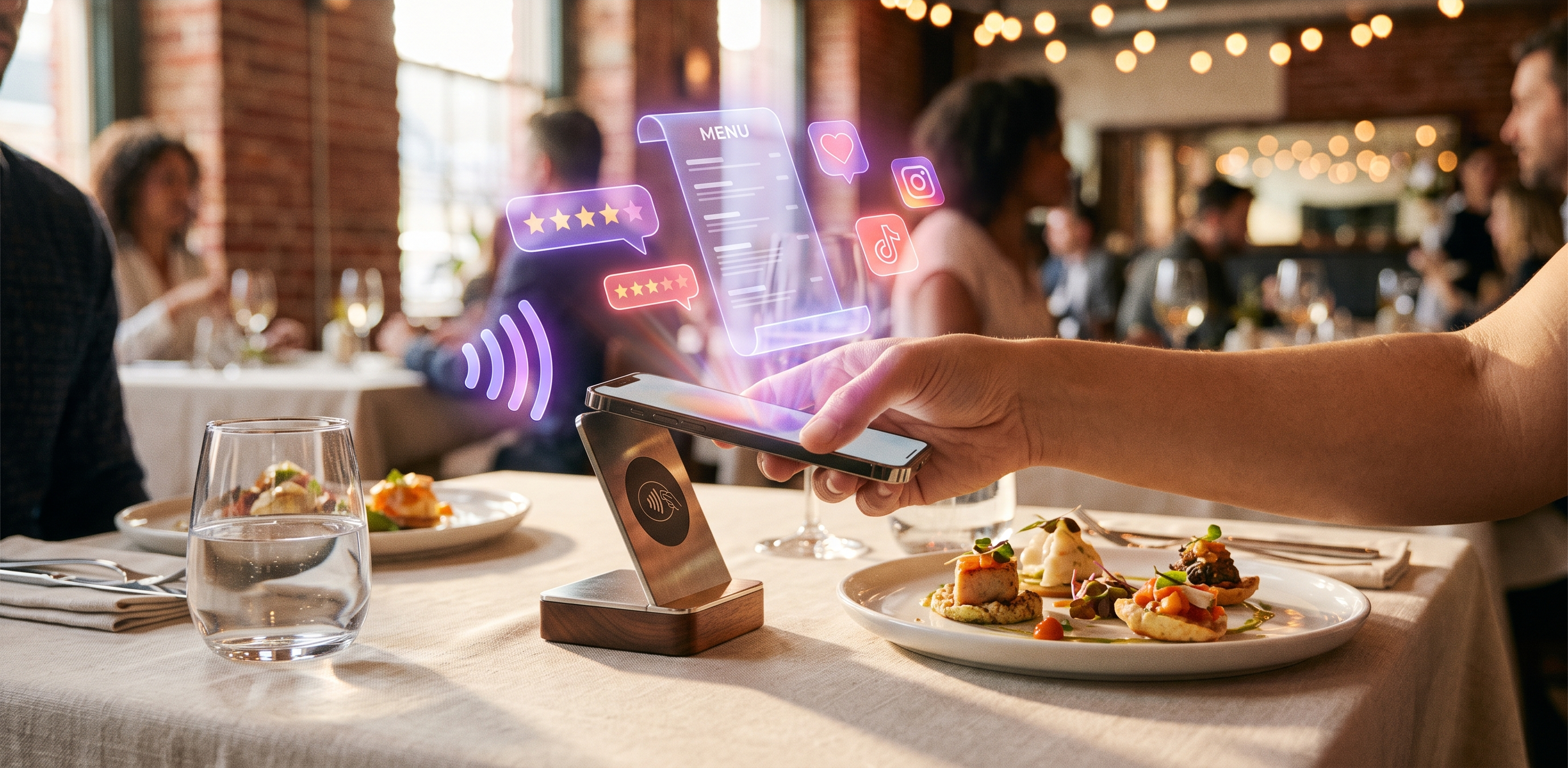 Support NFC menu restaurant