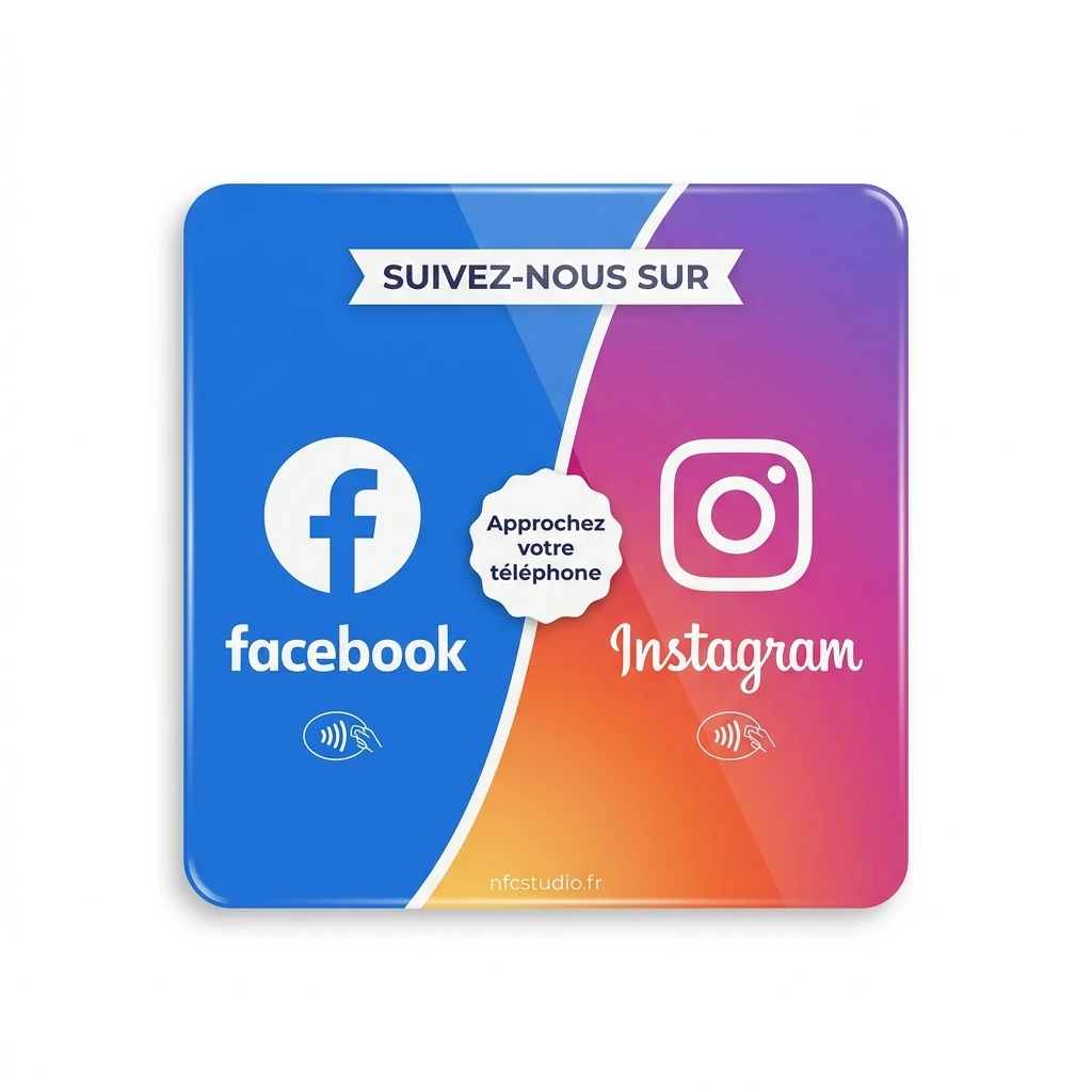 Plaque Plexi Duo sans QR code