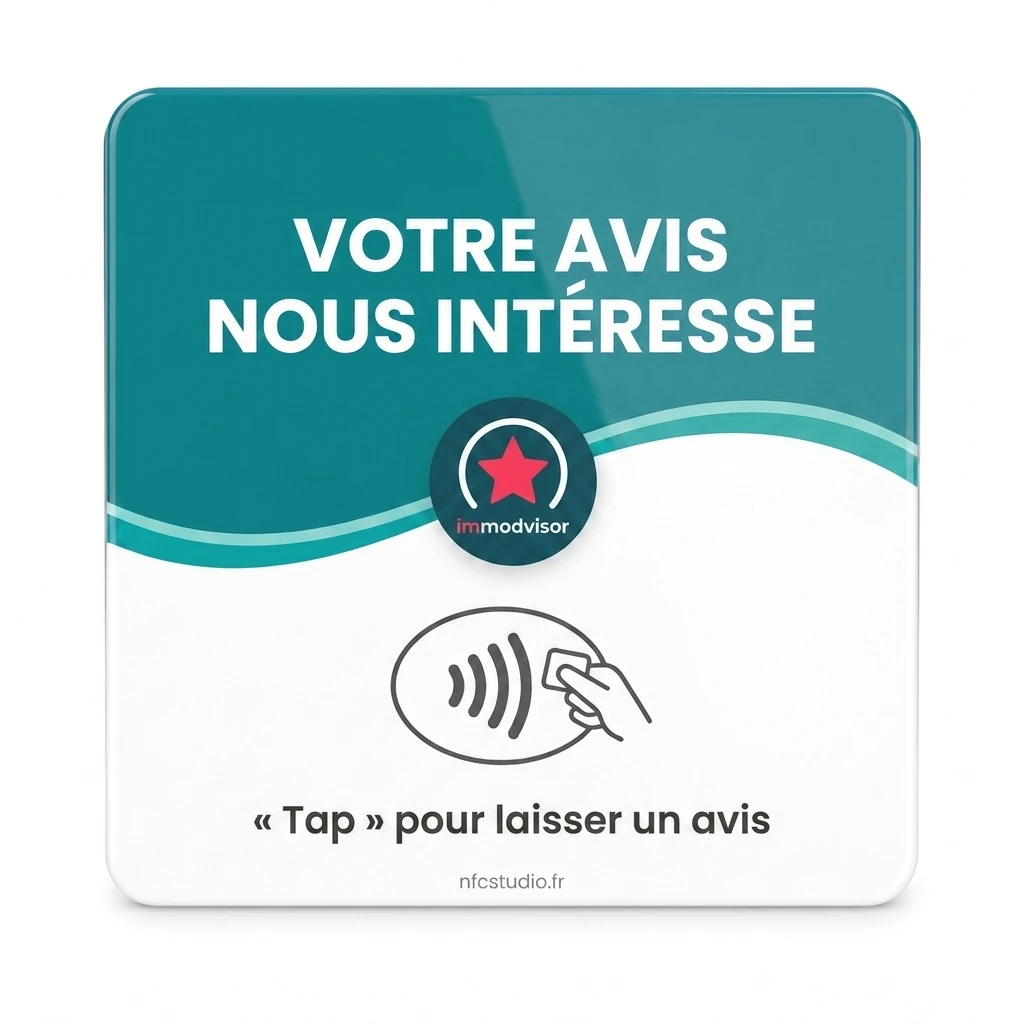 Plaque Plexi Immodvisor sans QR code