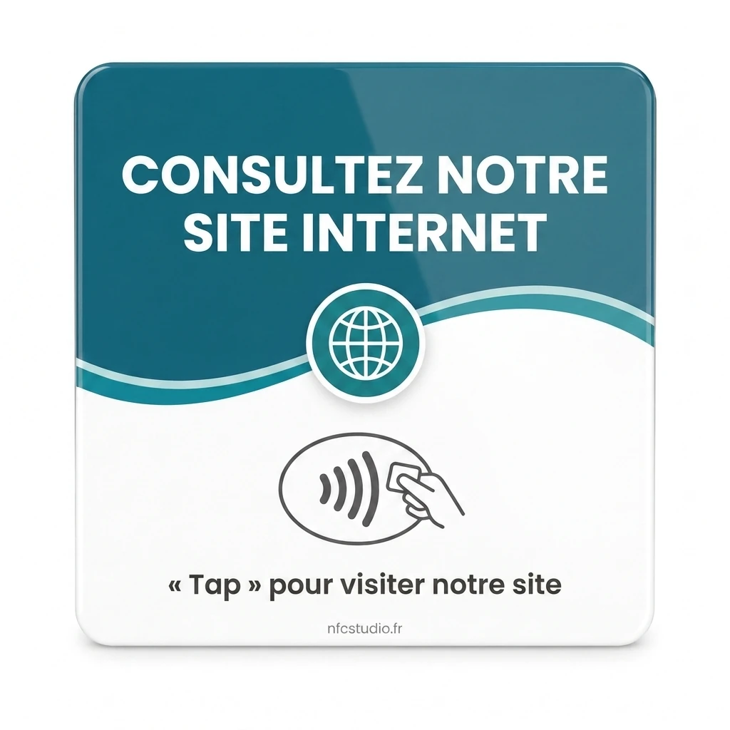 Plaque Plexi Site Internet sans QR code