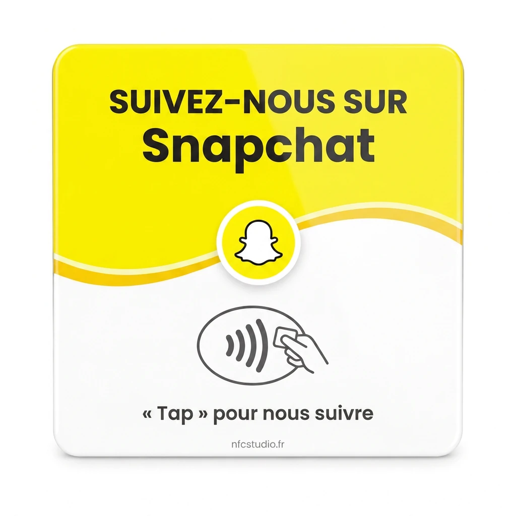 Plaque Plexi Snapchat sans QR code