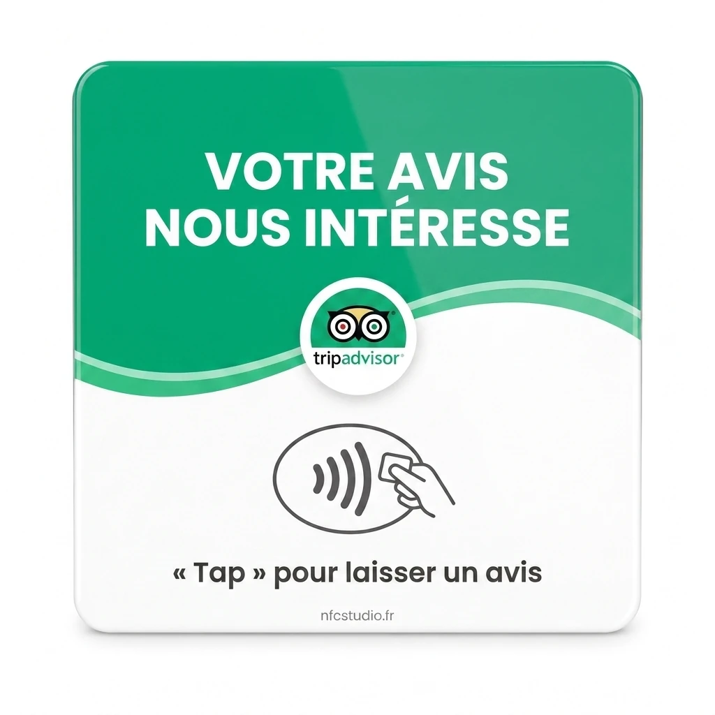 Plaque Plexi Tripadvisor sans QR code