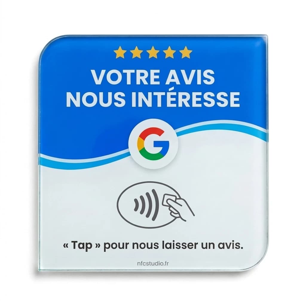 Plaque Verre Avis Google