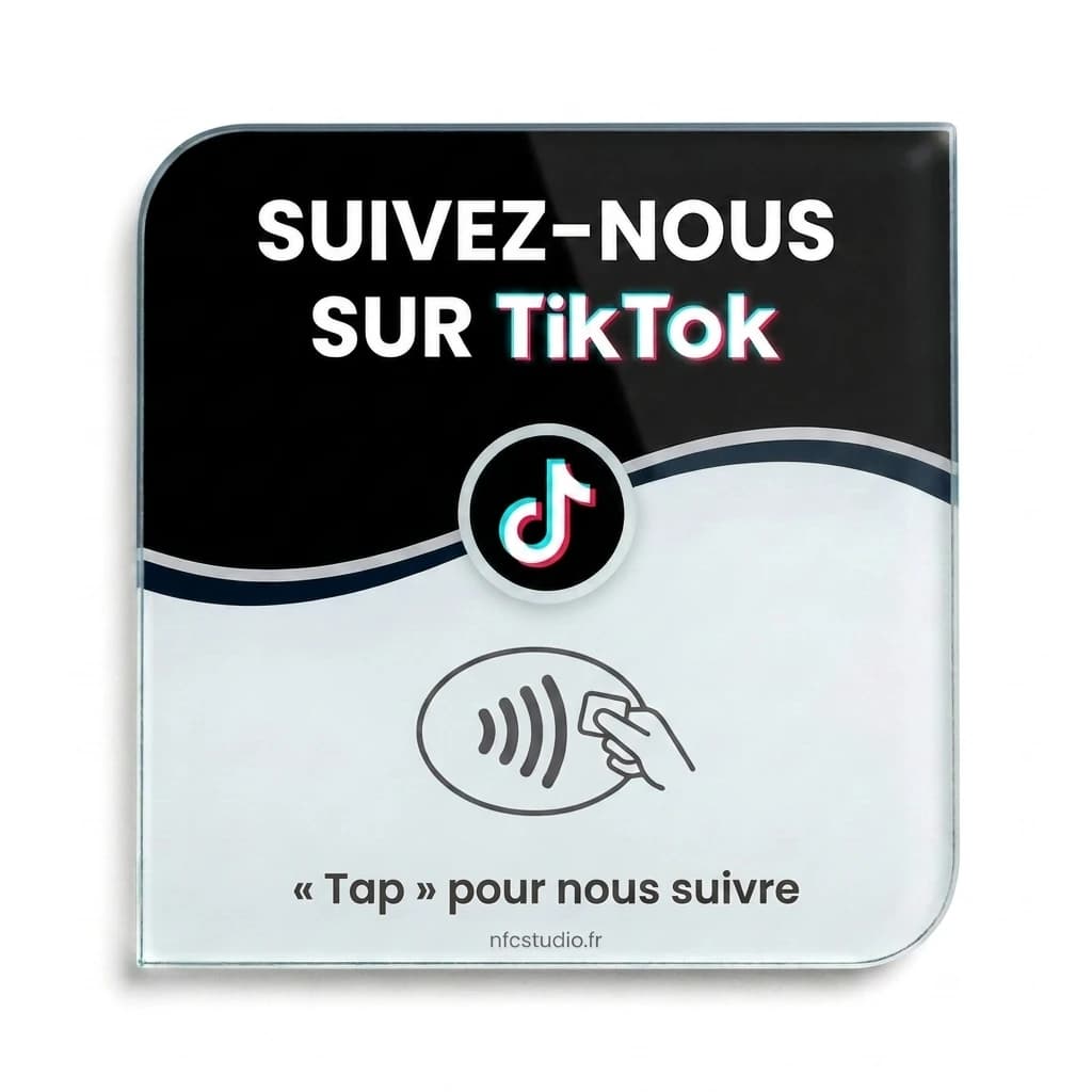 Plaque Verre TikTok