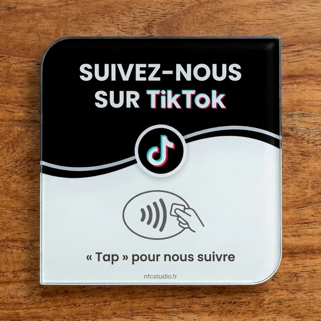 Plaque Verre TikTok