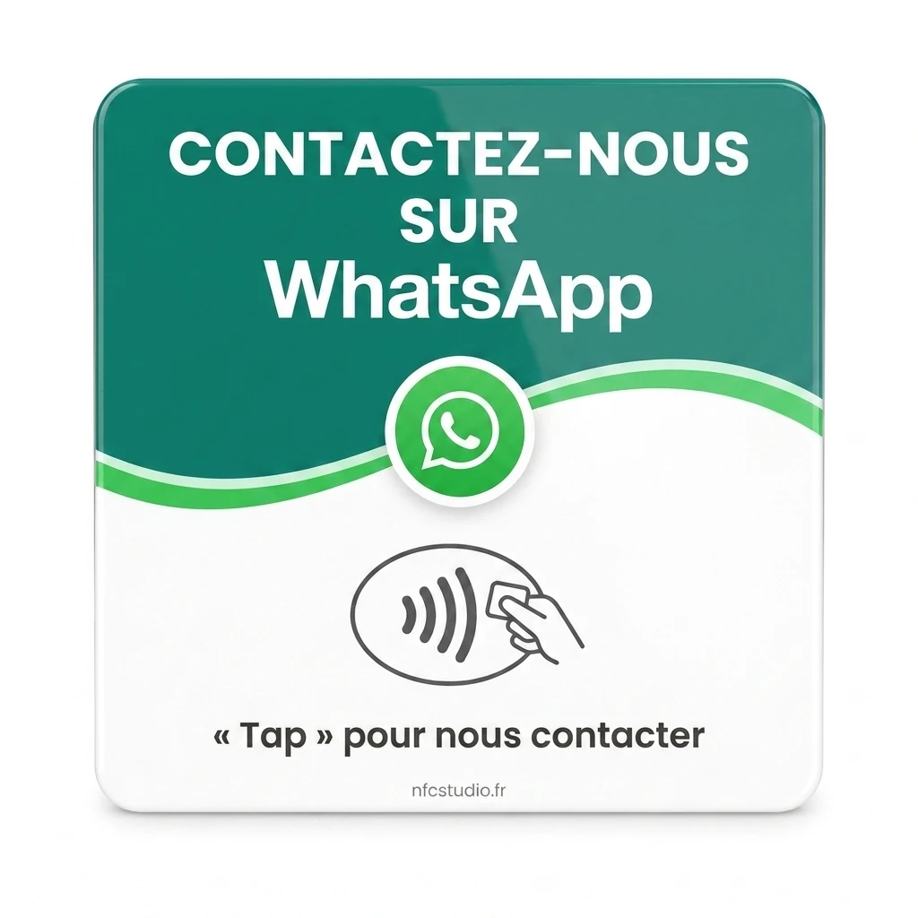 Plaque Plexi WhatsApp sans QR code