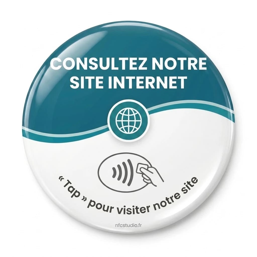 Sticker 3D Site Internet