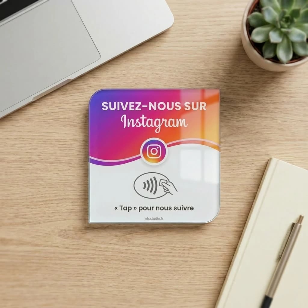 Plaque Verre Instagram