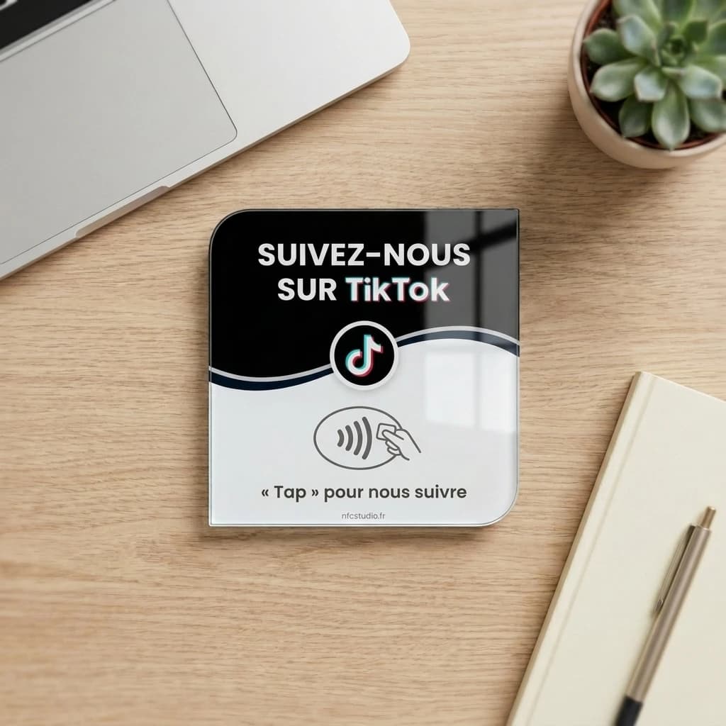Plaque Verre TikTok