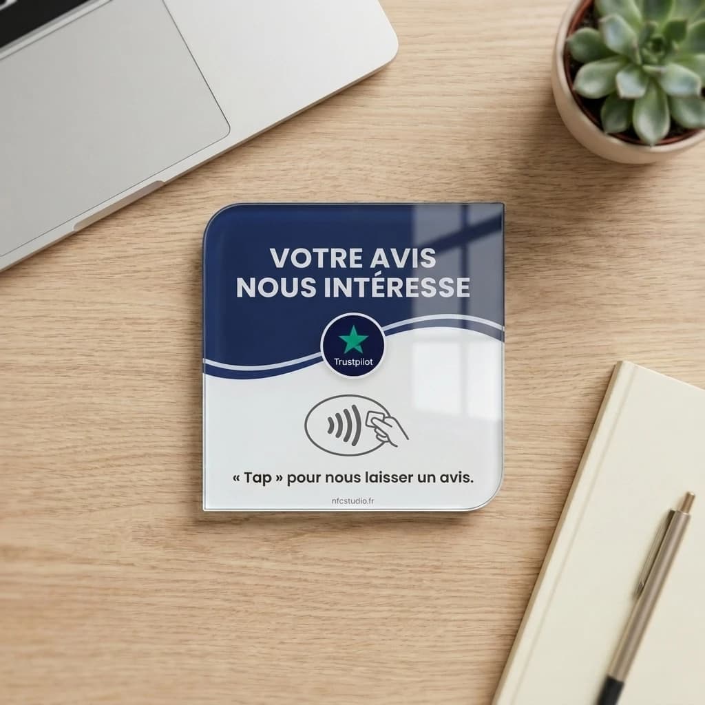 Plaque Verre Trustpilot