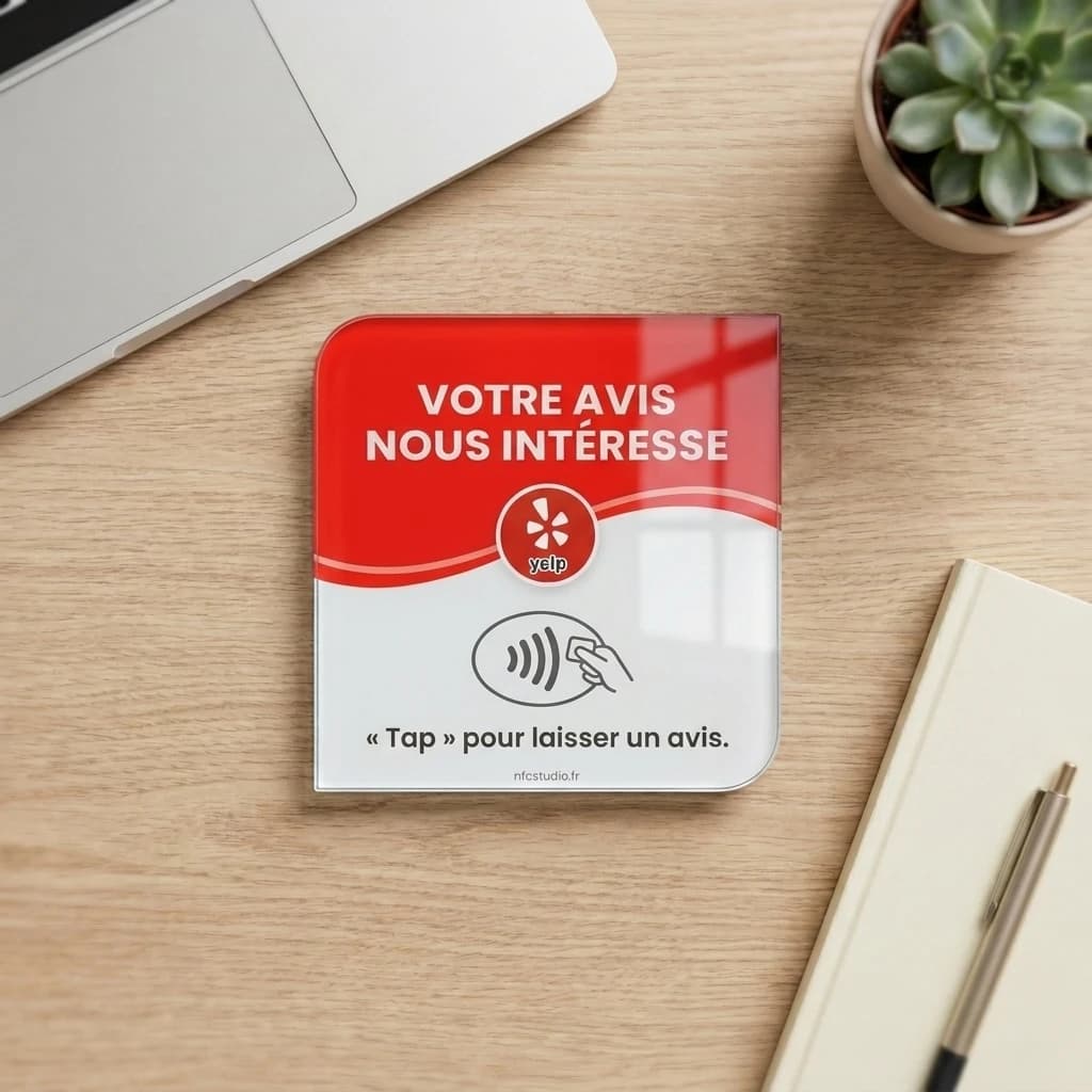 Plaque Verre Yelp